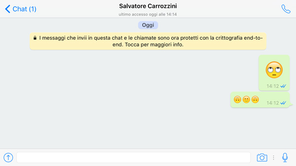 Emoji più grandi su WhatsApp