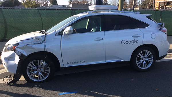 Google Car, incidente stradale