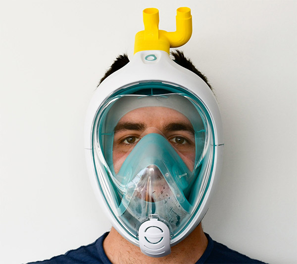 Coronavirus, genio italiano: creare un ventilatore con la maschera da sub Coronavirus, genio italiano: creare un ventilatore con la maschera da sub