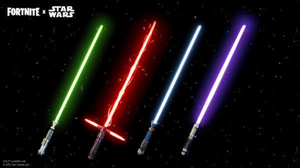 star wars fortnite lightsaber jedi sith