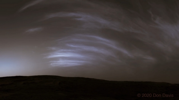 NASA marte nuvole