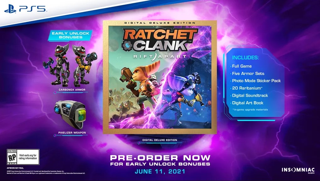 ratchet & clank rift apart deluxe edition