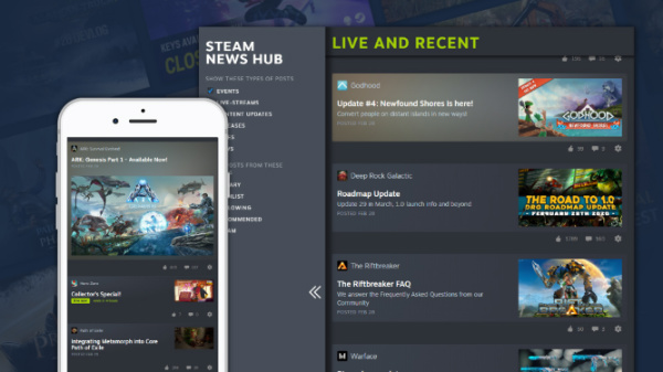 steam news hub notizie