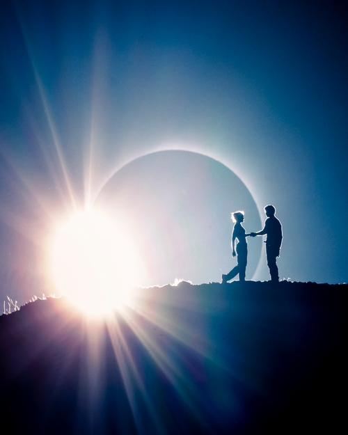 Eclissi solare Ted Hesser fotografia