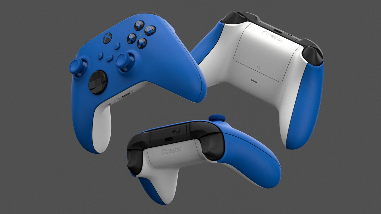 xbox wireless controller shock blue series x