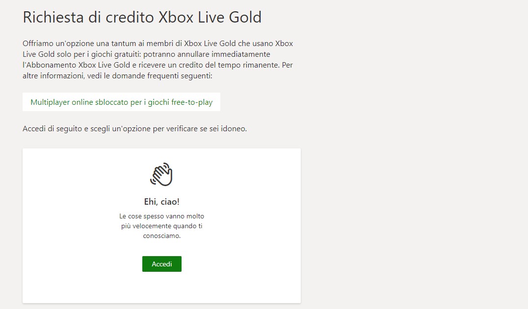 xbox live gold rimborso