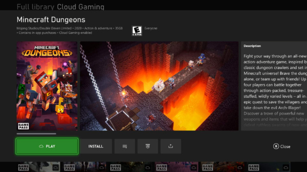 xcloud xbox one xbox series x s